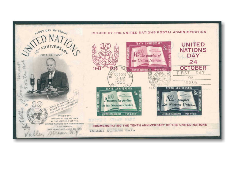 UNO New York Block 1 FDC